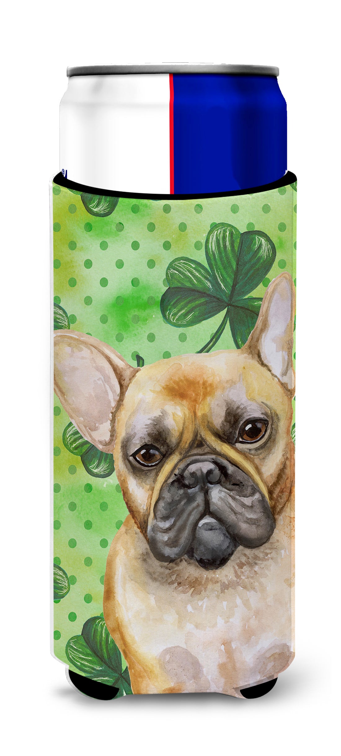 French Bulldog St Patrick&#39;s  Ultra Hugger for slim cans BB9862MUK  the-store.com.