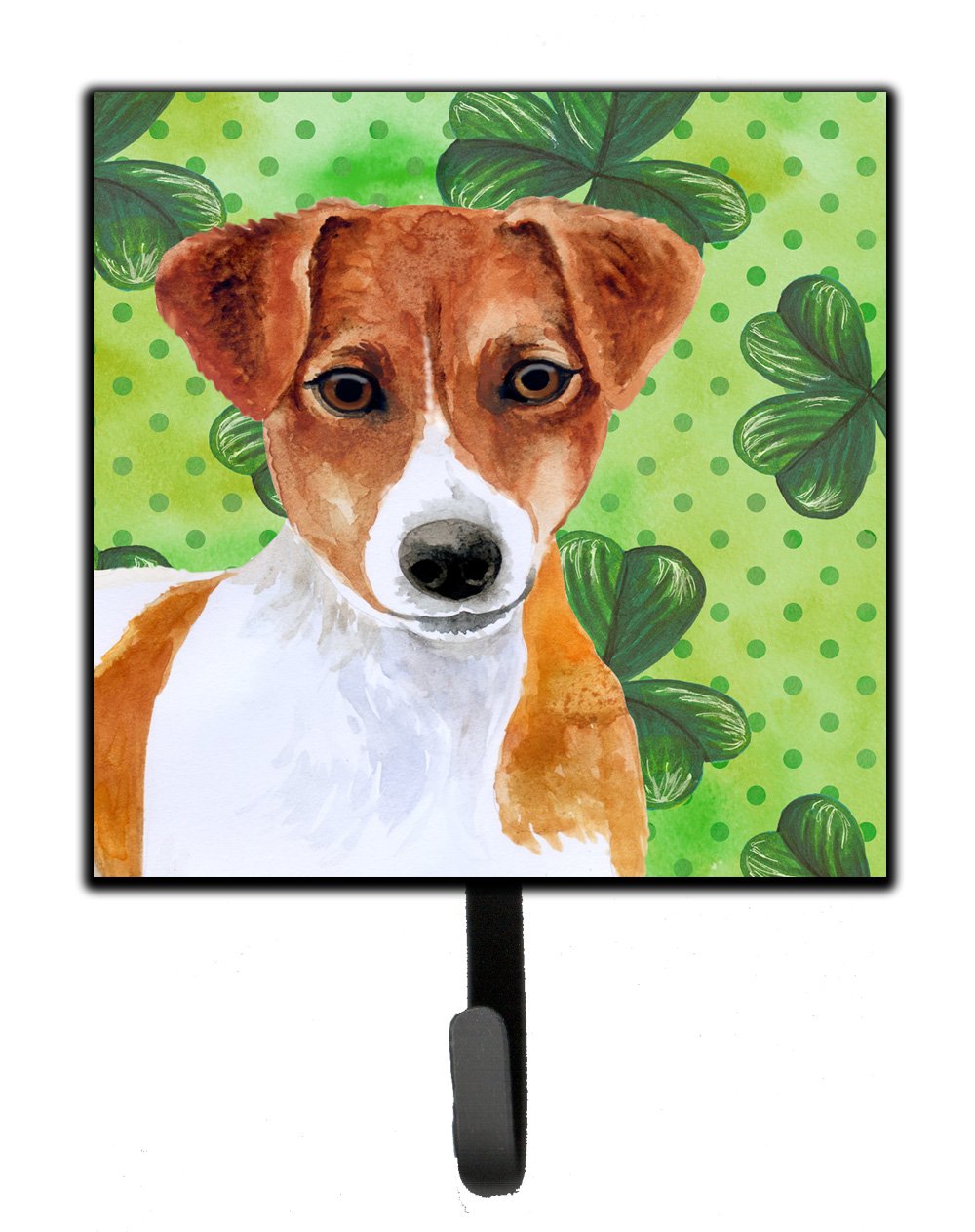 Jack Russell Terrier St Patrick&#39;s Leash or Key Holder BB9863SH4 by Caroline&#39;s Treasures