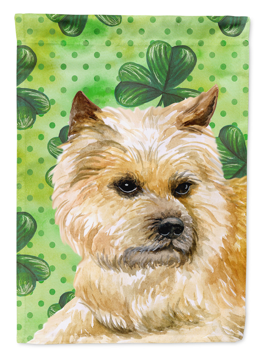 Cairn Terrier St Patrick&#39;s Flag Canvas House Size BB9864CHF