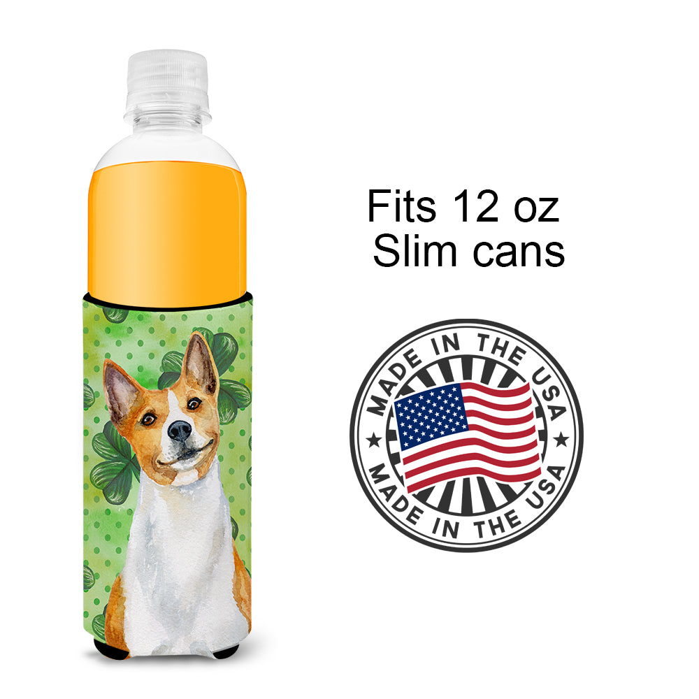 Basenji St Patrick's  Ultra Hugger for slim cans BB9866MUK  the-store.com.