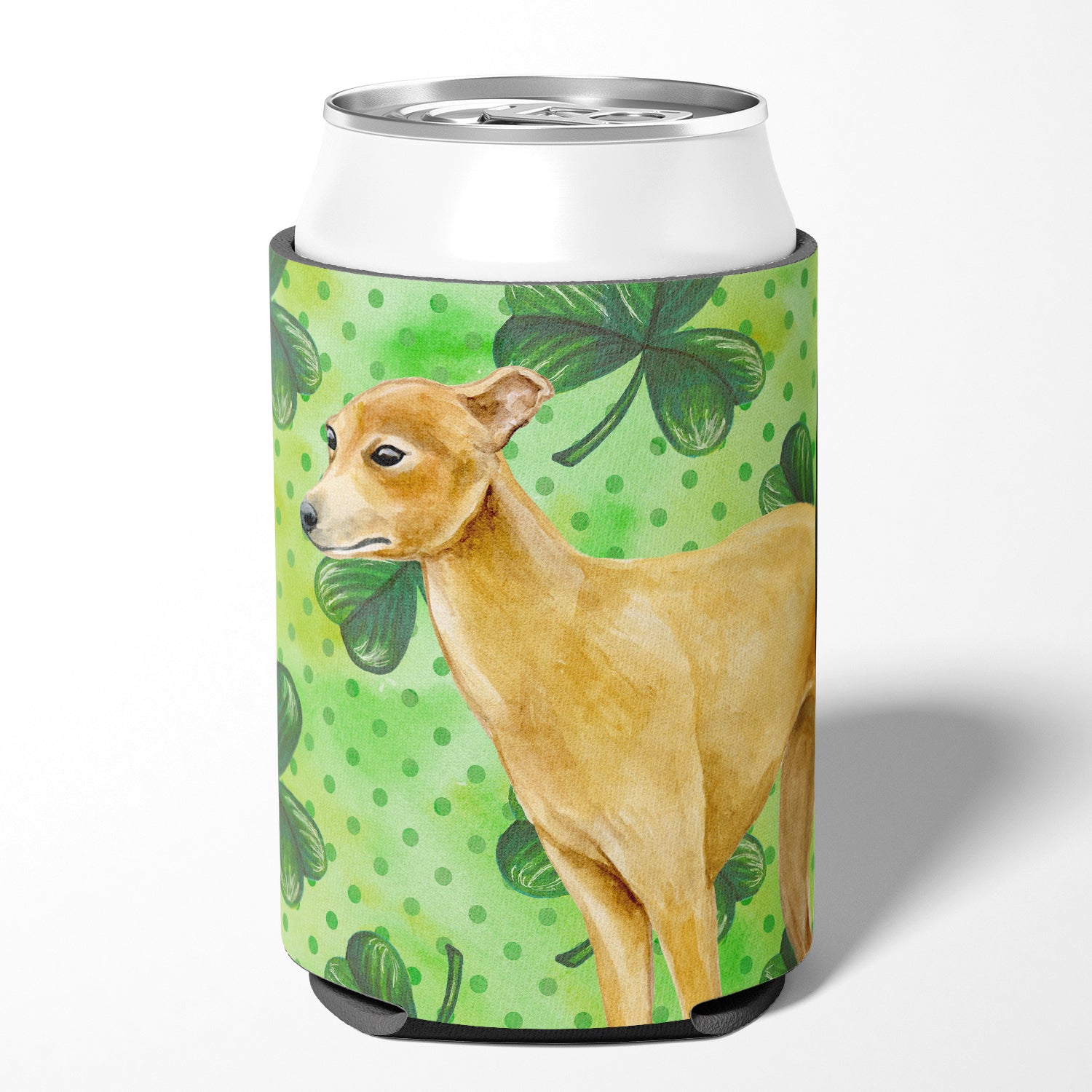 Italian Greyhound St Patrick's Can or Bottle Hugger BB9872CC  the-store.com.