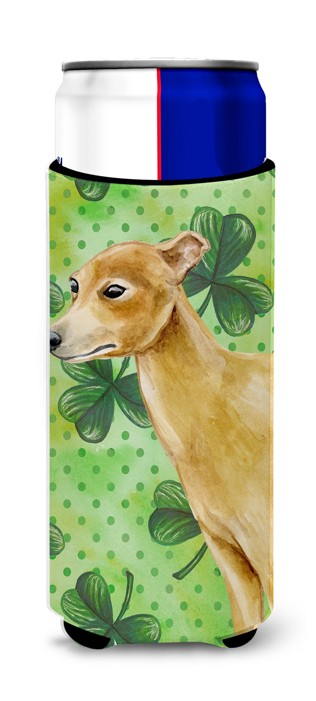 Italian Greyhound St Patrick&#39;s  Ultra Hugger for slim cans BB9872MUK  the-store.com.