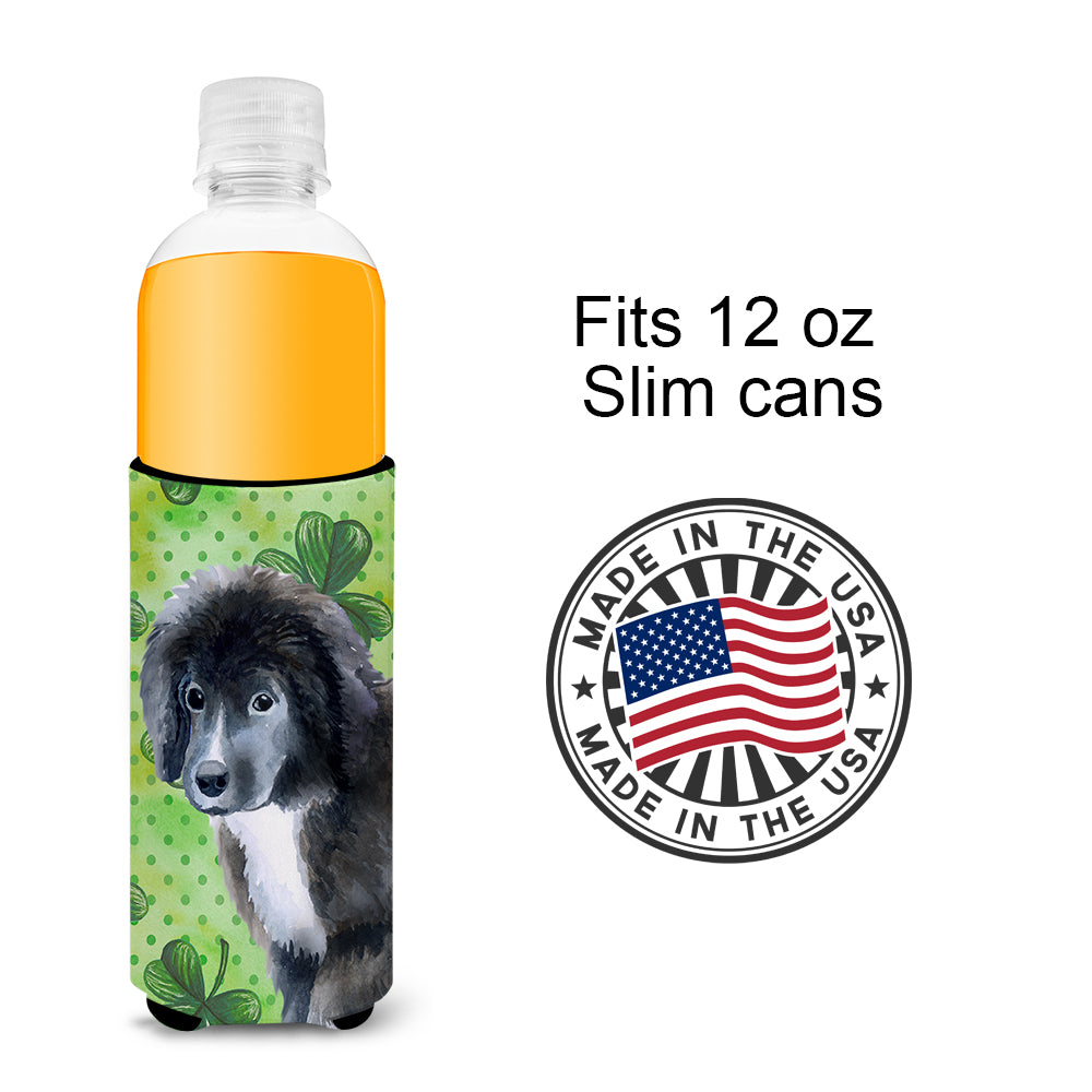 Newfoundland Puppy St Patrick's  Ultra Hugger for slim cans BB9873MUK