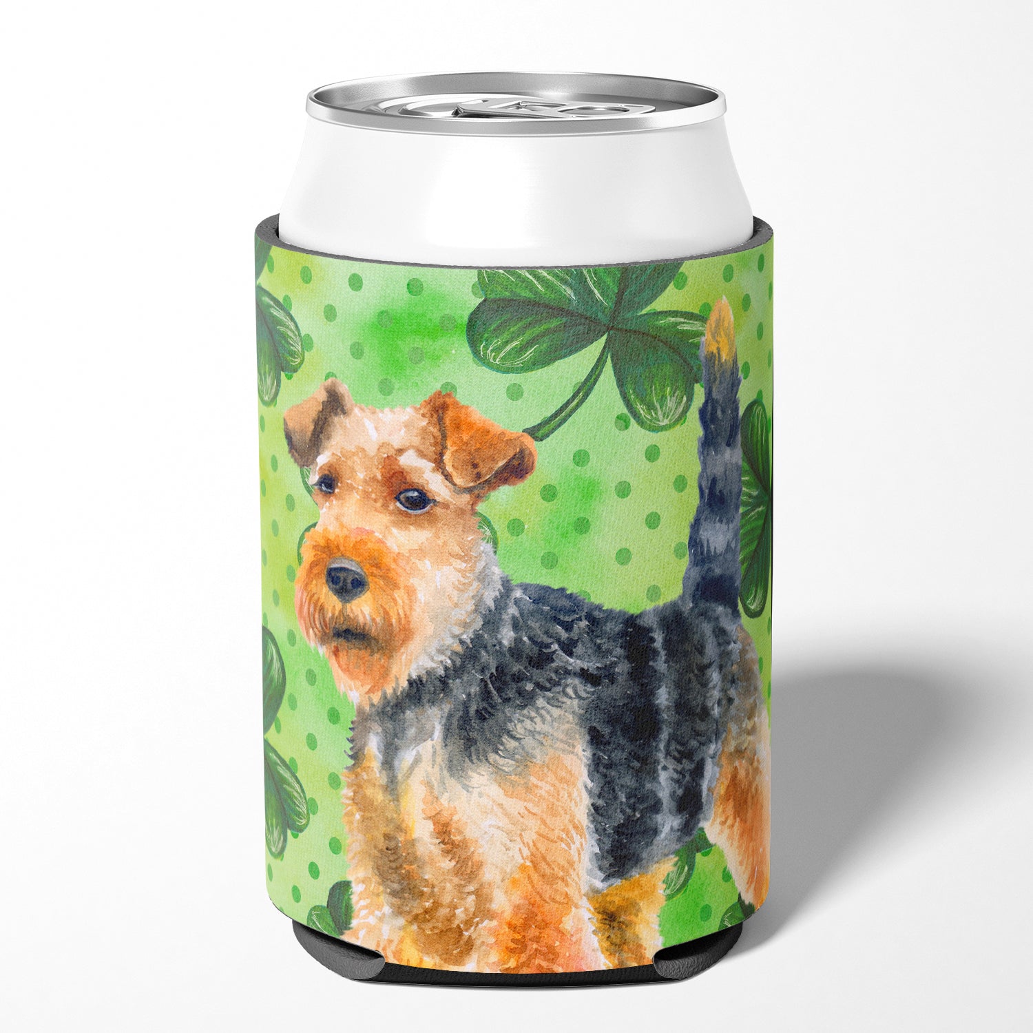 Welsh Terrier St Patrick's Can or Bottle Hugger BB9874CC