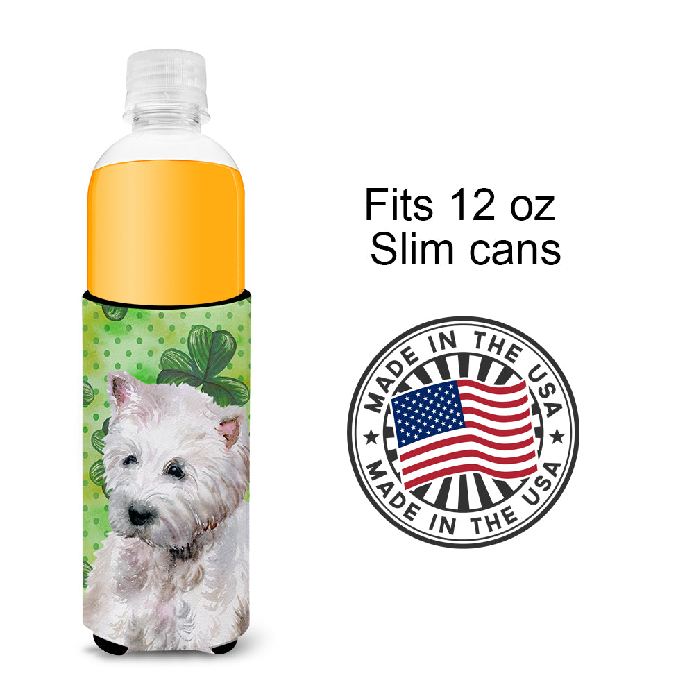 Westie St Patrick's  Ultra Hugger for slim cans BB9875MUK
