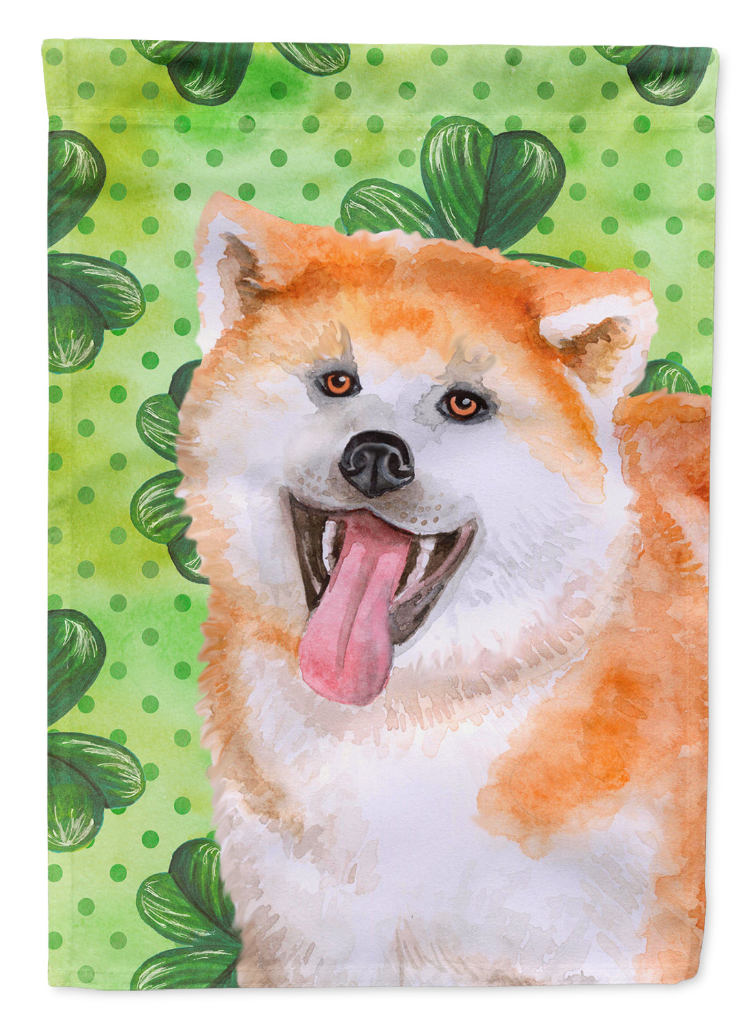 Akita St Patrick&#39;s Flag Canvas House Size BB9877CHF  the-store.com.