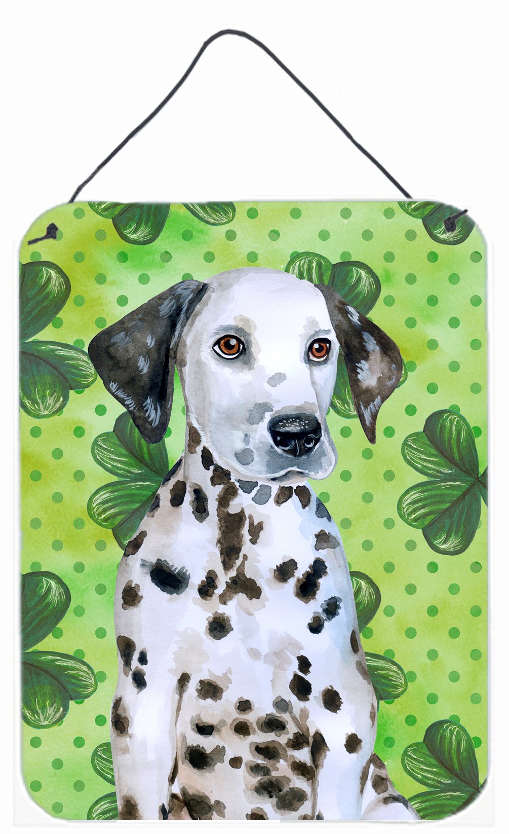 Dalmatian Puppy St Patrick&#39;s Wall or Door Hanging Prints BB9882DS1216 by Caroline&#39;s Treasures