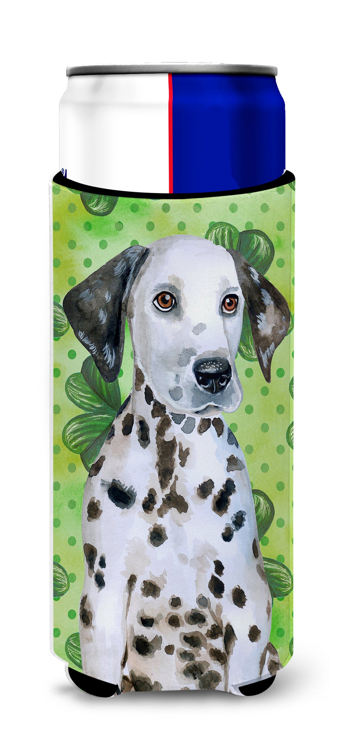 Dalmatian Puppy St Patrick&#39;s  Ultra Hugger for slim cans BB9882MUK