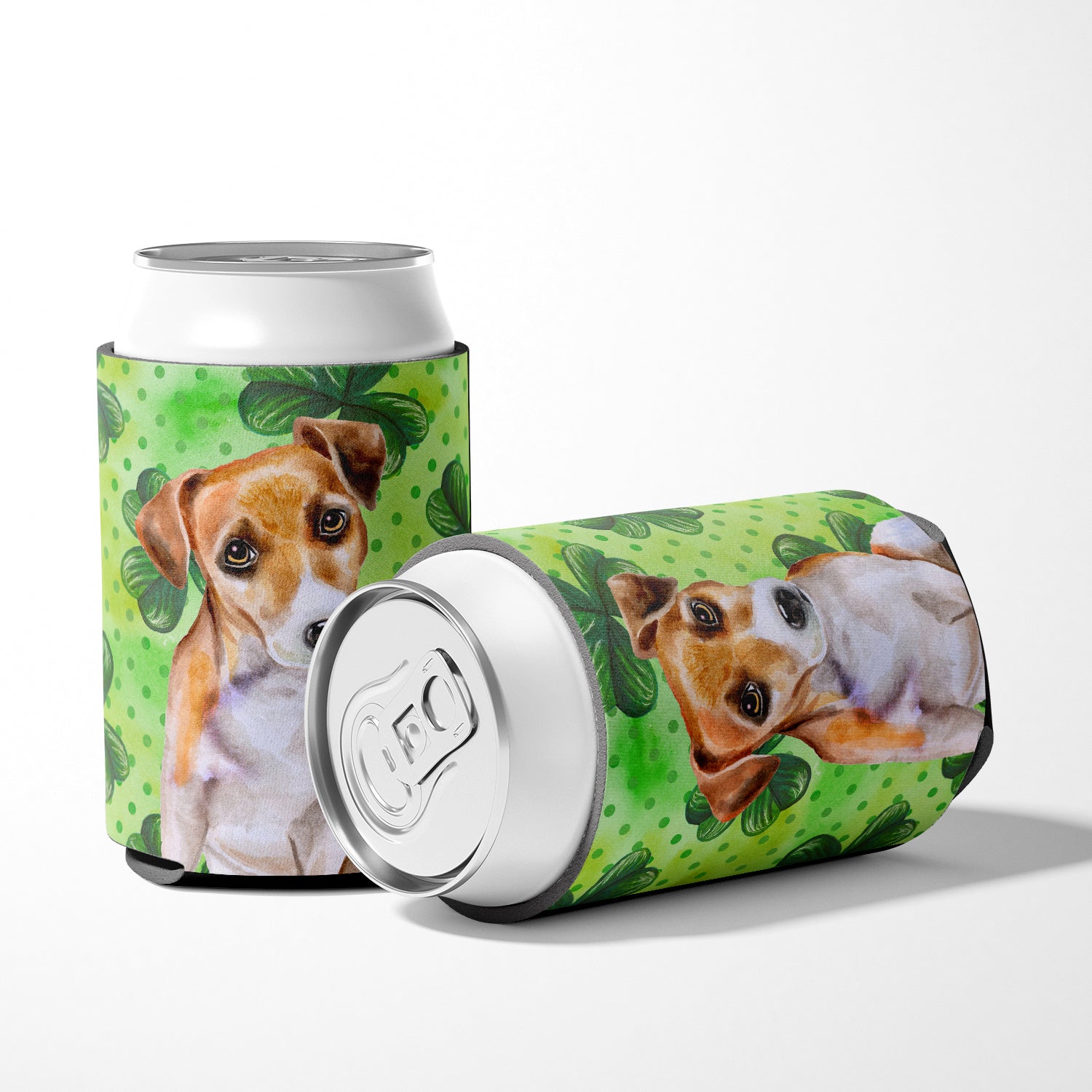 Jack Russell Terrier #2 St Patrick's Can or Bottle Hugger BB9887CC  the-store.com.