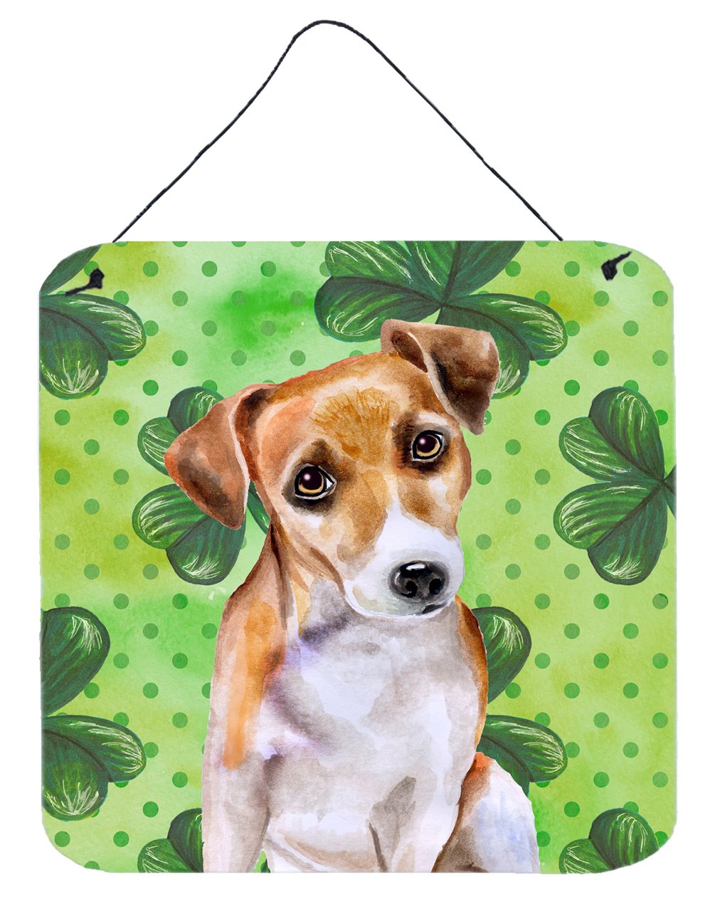 Jack Russell Terrier #2 St Patrick&#39;s Wall or Door Hanging Prints BB9887DS66 by Caroline&#39;s Treasures