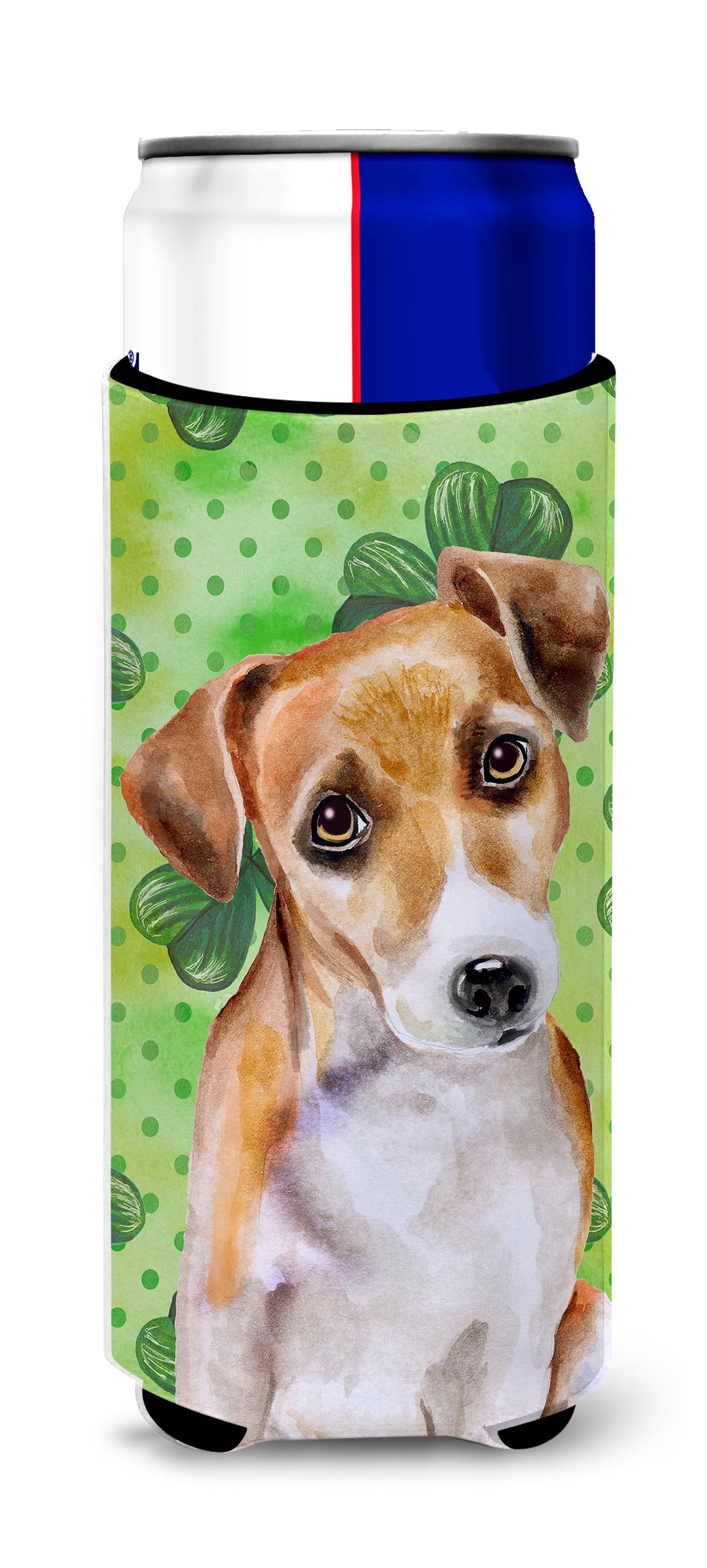 Jack Russell Terrier #2 St Patrick&#39;s  Ultra Hugger for slim cans BB9887MUK