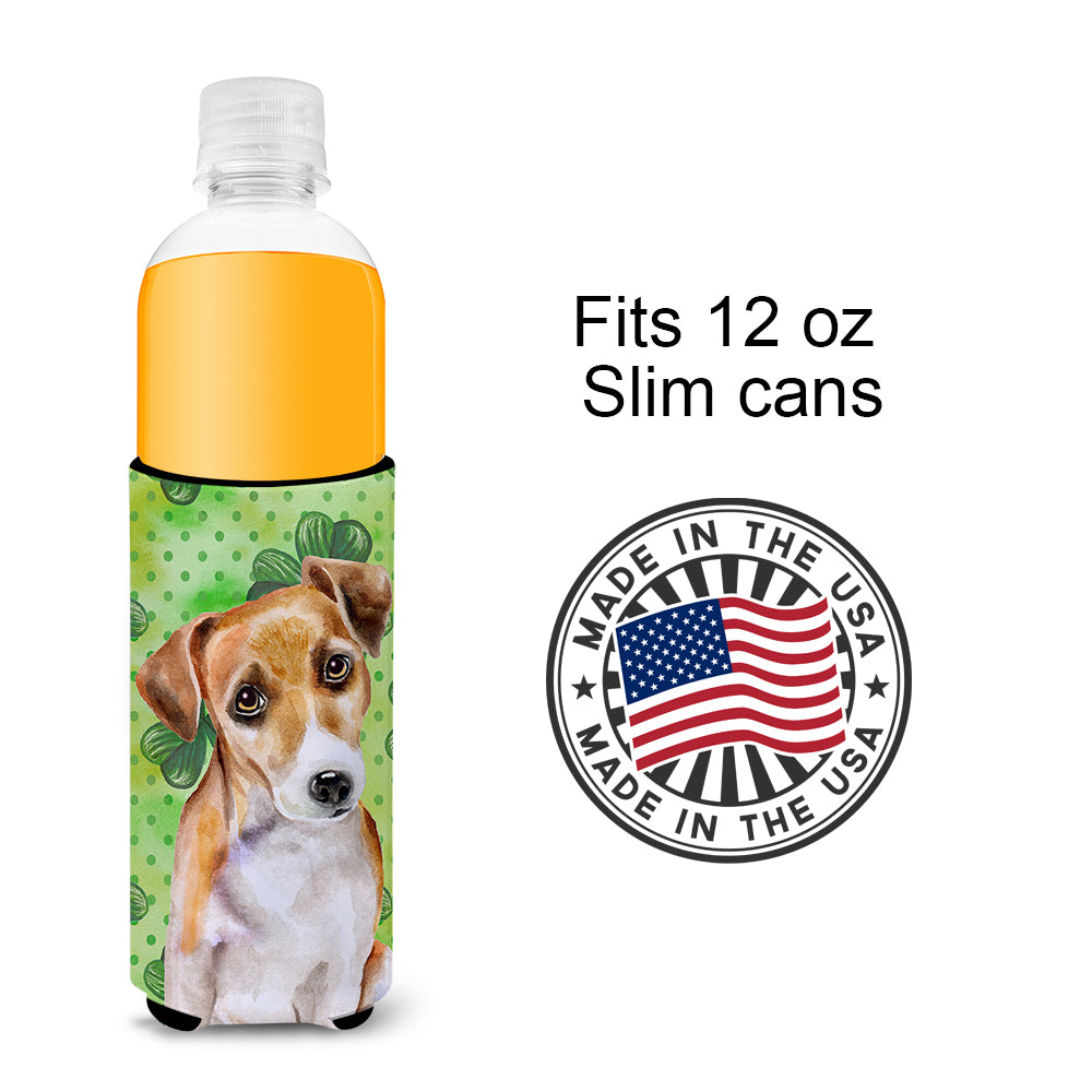 Jack Russell Terrier #2 St Patrick's  Ultra Hugger for slim cans BB9887MUK