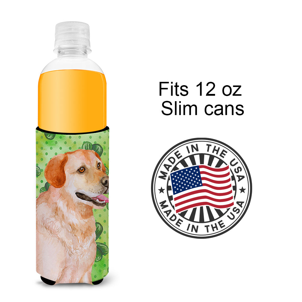 Labrador Retriever St Patrick's  Ultra Hugger for slim cans BB9888MUK  the-store.com.