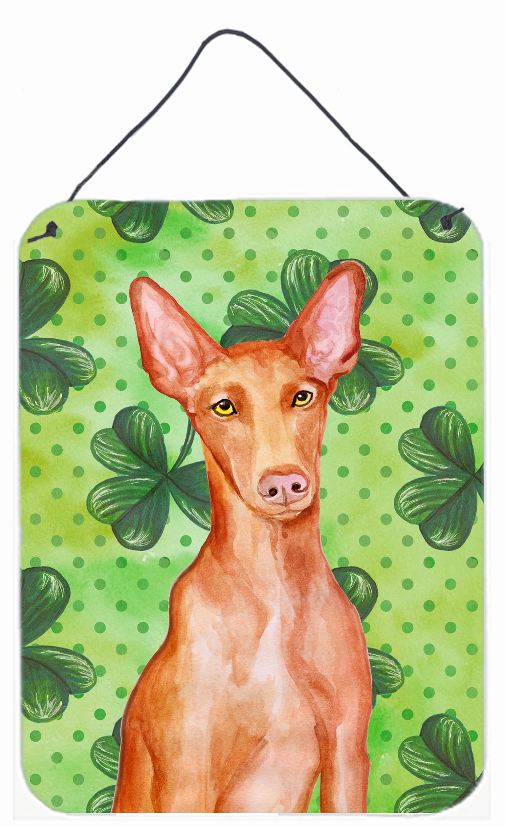 Pharaoh Hound St Patrick&#39;s Wall or Door Hanging Prints BB9889DS1216 by Caroline&#39;s Treasures