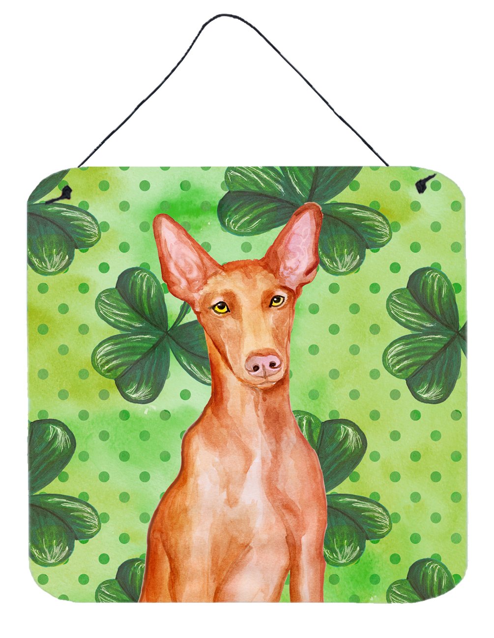 Pharaoh Hound St Patrick&#39;s Wall or Door Hanging Prints BB9889DS66 by Caroline&#39;s Treasures