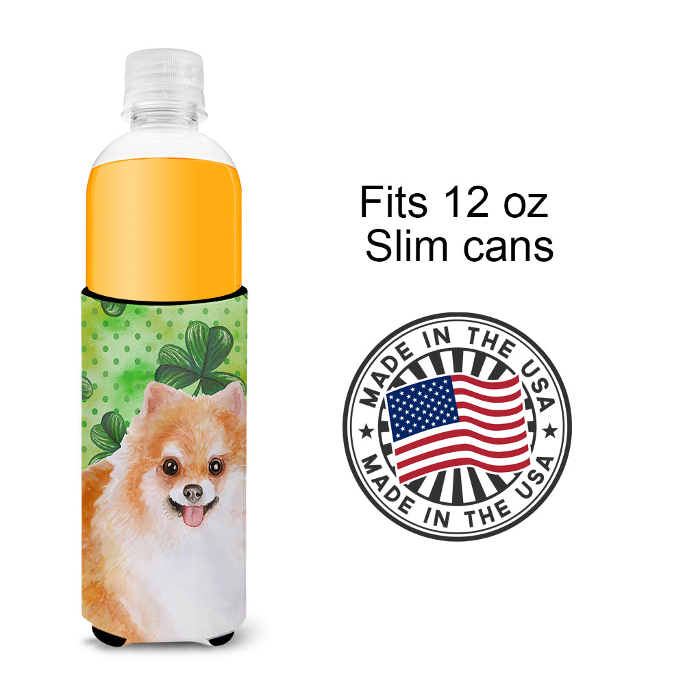 Pomeranian #2 St Patrick's  Ultra Hugger for slim cans BB9890MUK  the-store.com.