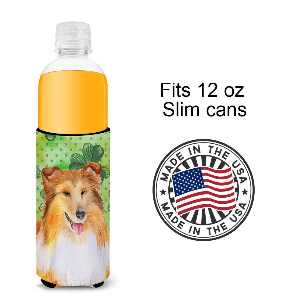 Sheltie St Patrick's  Ultra Hugger for slim cans BB9894MUK