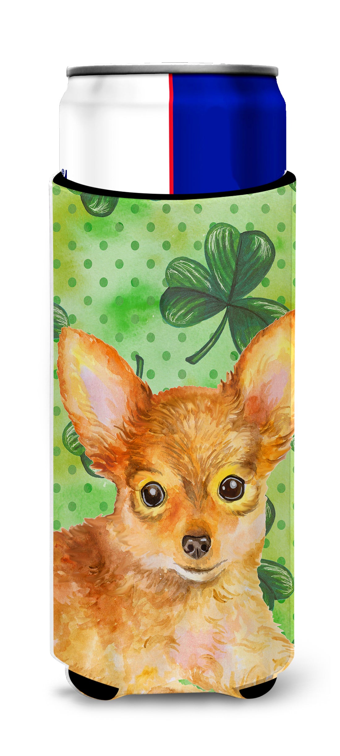 Toy Terrier St Patrick&#39;s  Ultra Hugger for slim cans BB9896MUK