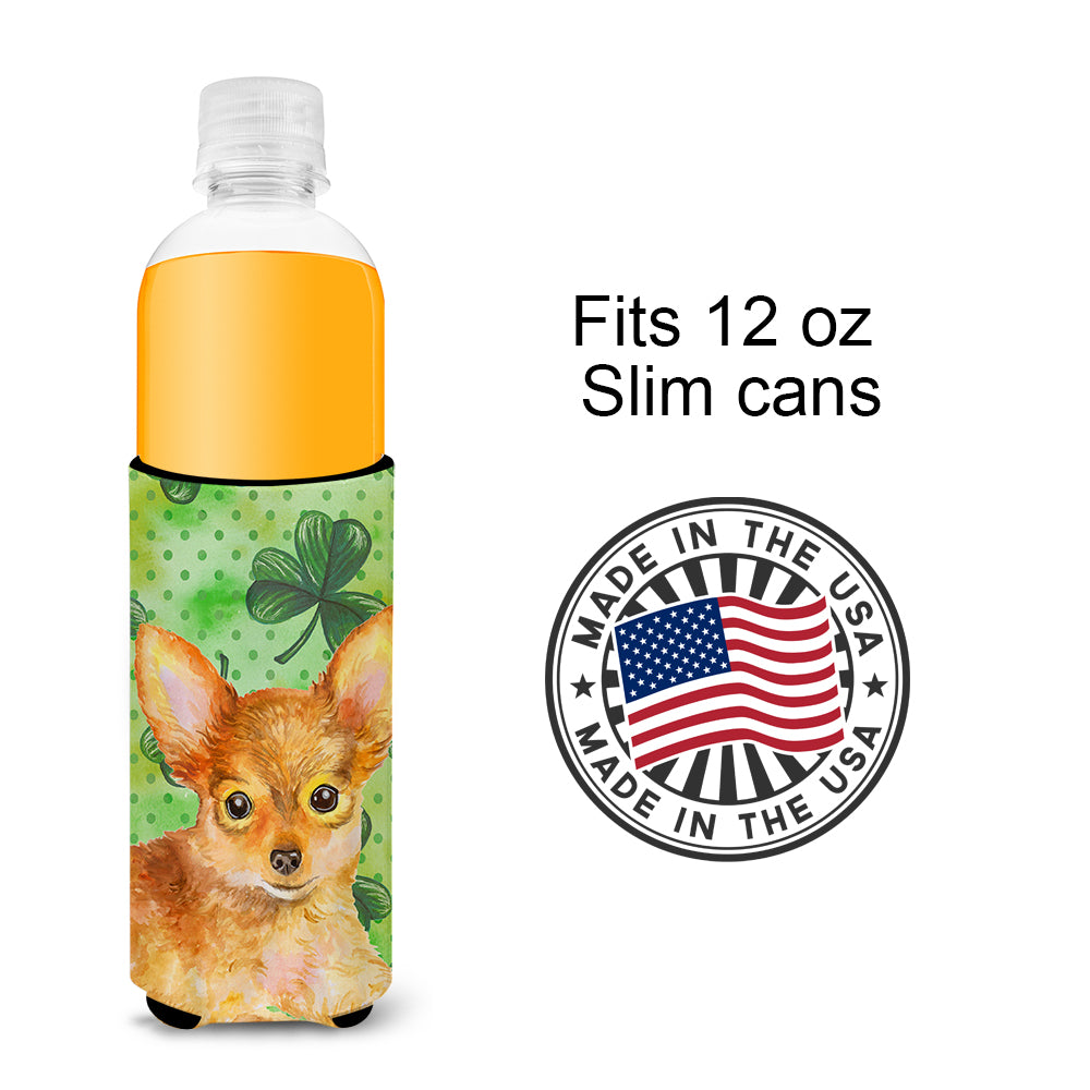Toy Terrier St Patrick's  Ultra Hugger for slim cans BB9896MUK  the-store.com.
