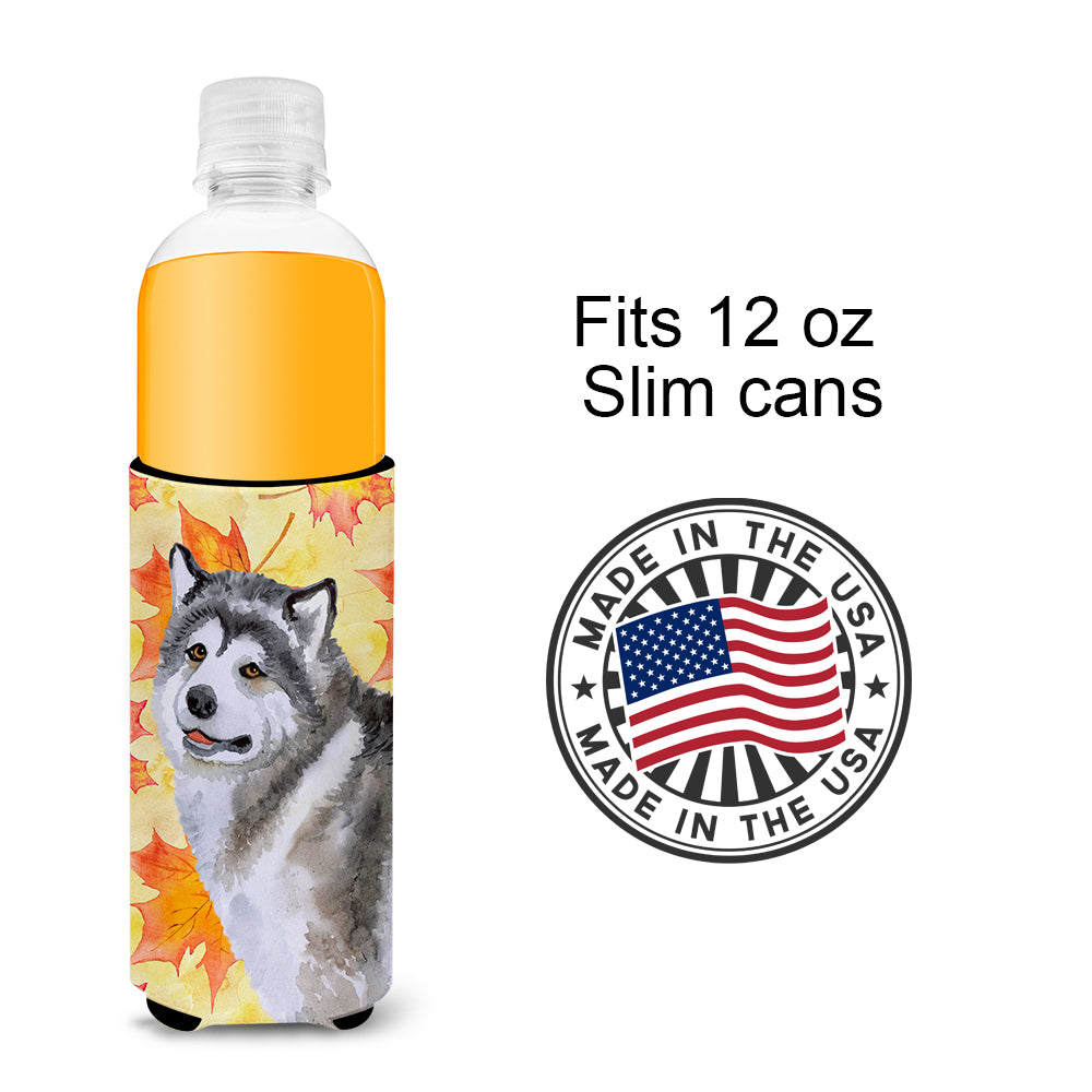 Alaskan Malamute Fall  Ultra Hugger for slim cans BB9899MUK  the-store.com.