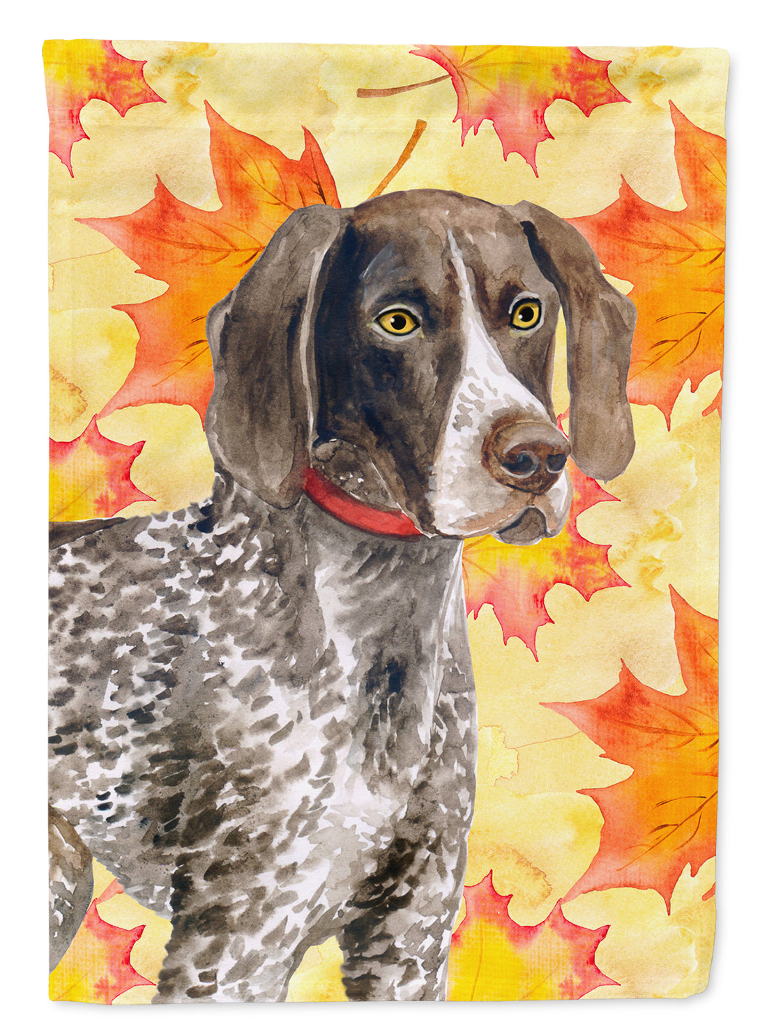 German Shorthaired Pointer Fall Flag Canvas House Size BB9902CHF
