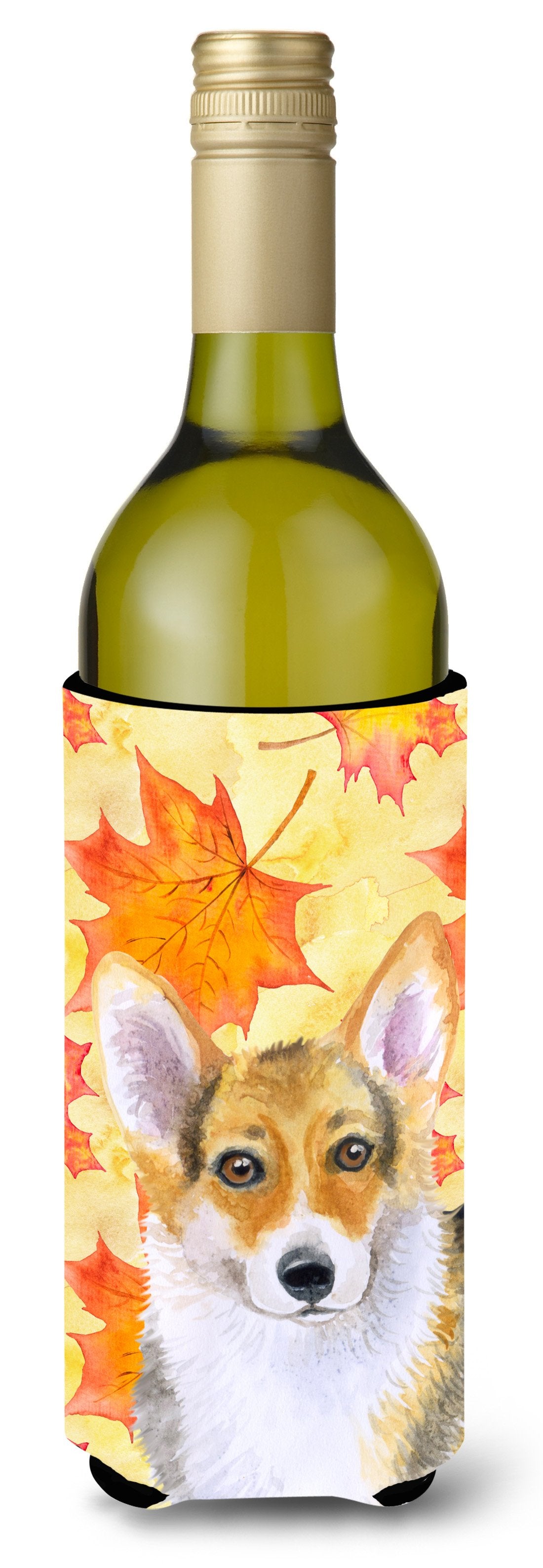 Pembroke Corgi Fall Wine Bottle Beverge Insulator Hugger BB9903LITERK by Caroline&#39;s Treasures
