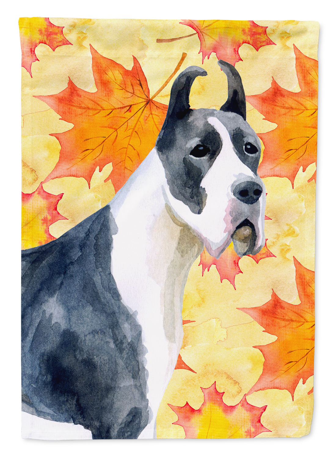 Harlequin Great Dane Fall Flag Canvas House Size BB9904CHF  the-store.com.