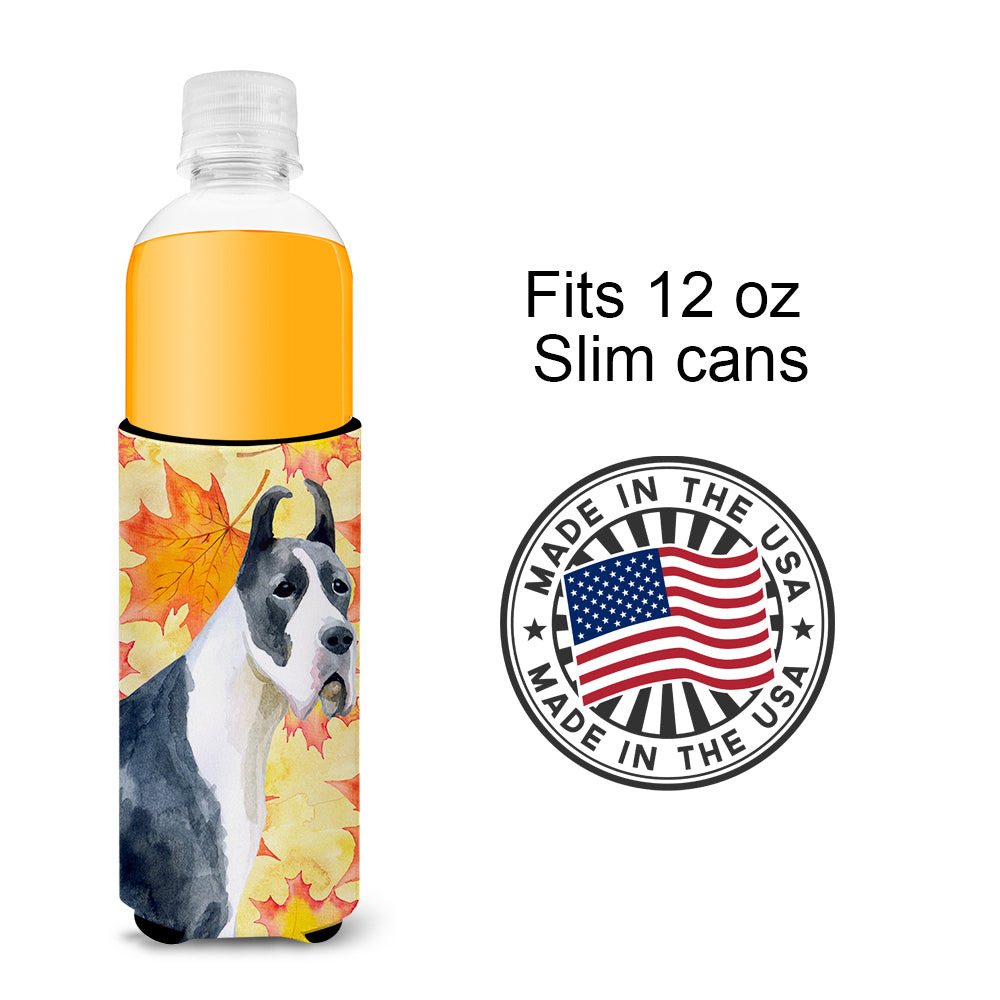Harlequin Great Dane Fall  Ultra Hugger for slim cans BB9904MUK