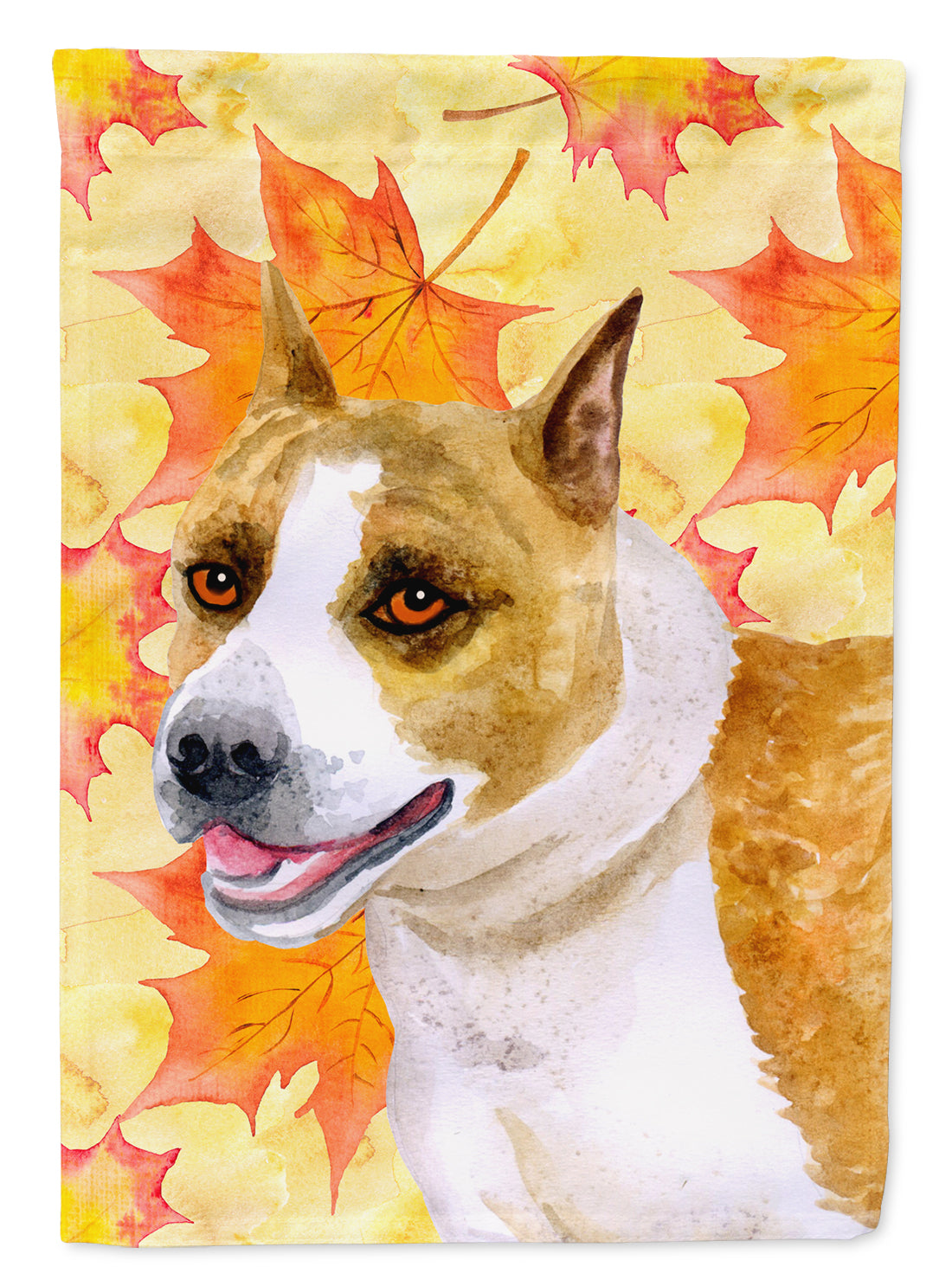 American Staffordshire Fall Flag Canvas House Size BB9905CHF  the-store.com.