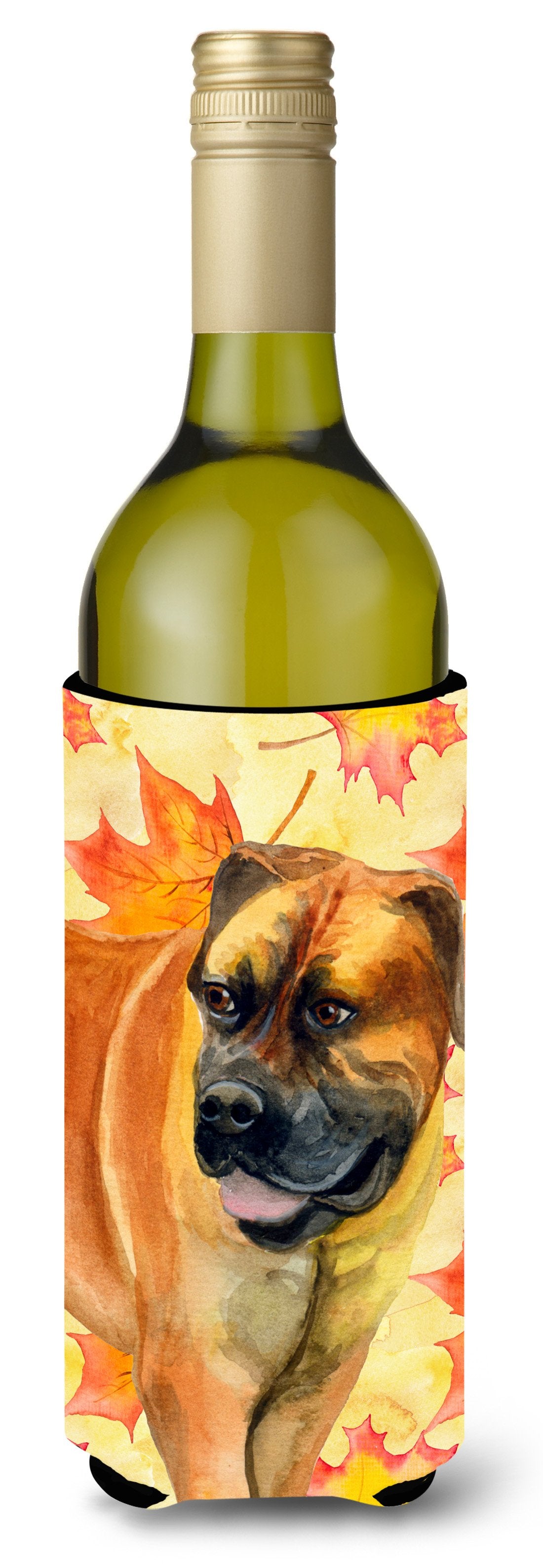 Boerboel Mastiff Fall Wine Bottle Beverge Insulator Hugger BB9907LITERK by Caroline&#39;s Treasures