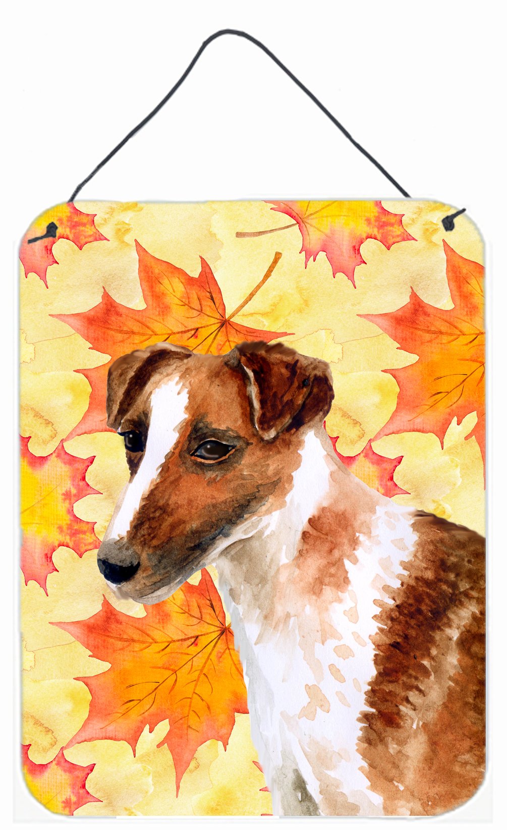Smooth Fox Terrier Fall Wall or Door Hanging Prints BB9908DS1216 by Caroline&#39;s Treasures