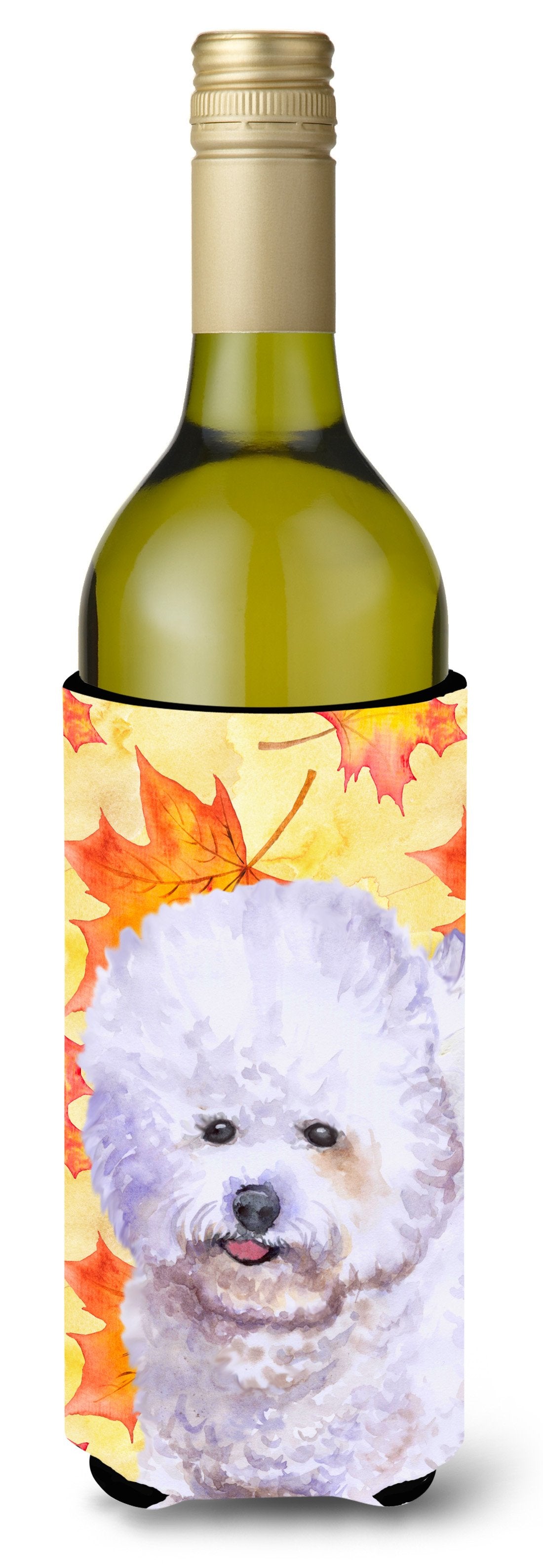 Bichon Frise Fall Wine Bottle Beverge Insulator Hugger BB9909LITERK by Caroline&#39;s Treasures