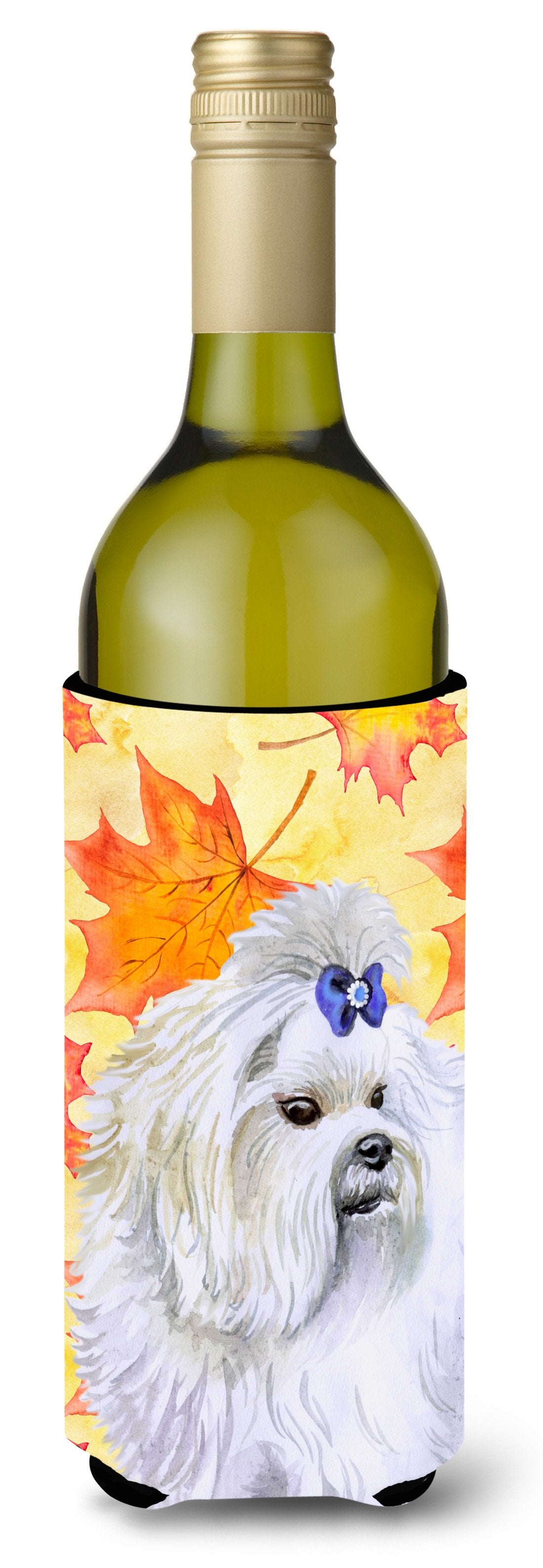 Maltese Fall Wine Bottle Beverge Insulator Hugger BB9912LITERK by Caroline&#39;s Treasures