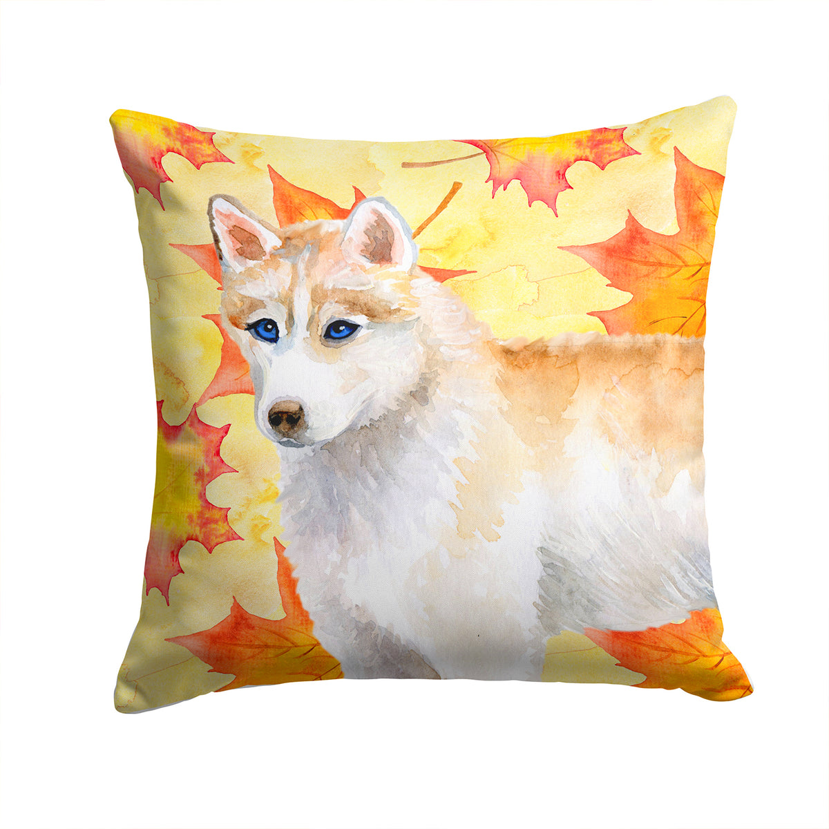 Siberian Husky Fall Fabric Decorative Pillow BB9916PW1414 - the-store.com
