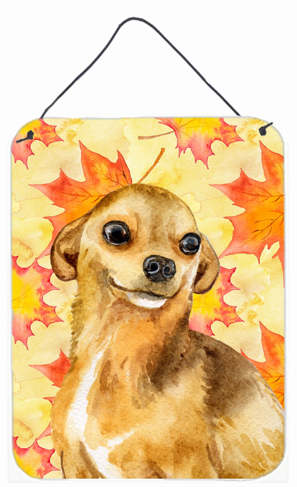 Chihuahua Fall Wall or Door Hanging Prints BB9919DS1216 by Caroline&#39;s Treasures