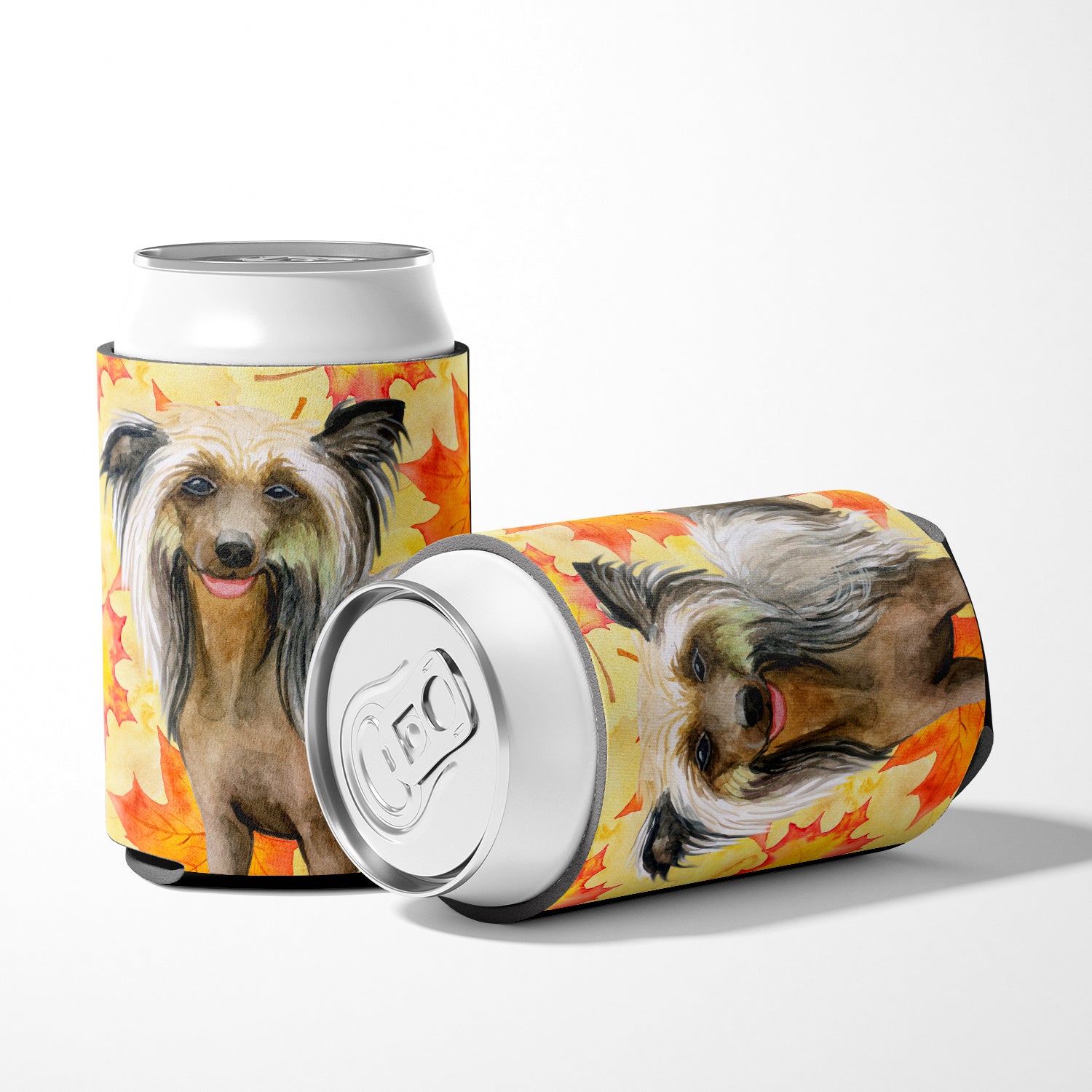 Chinese Crested Fall Can or Bottle Hugger BB9920CC  the-store.com.