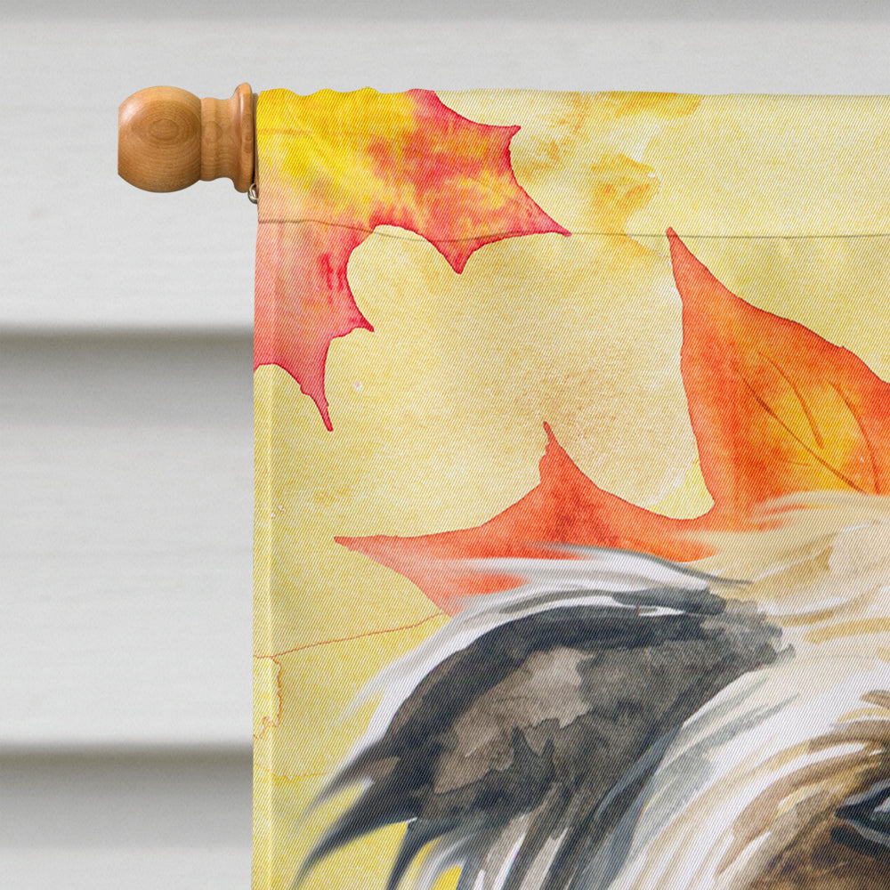 Chinese Crested Fall Flag Canvas House Size BB9920CHF  the-store.com.