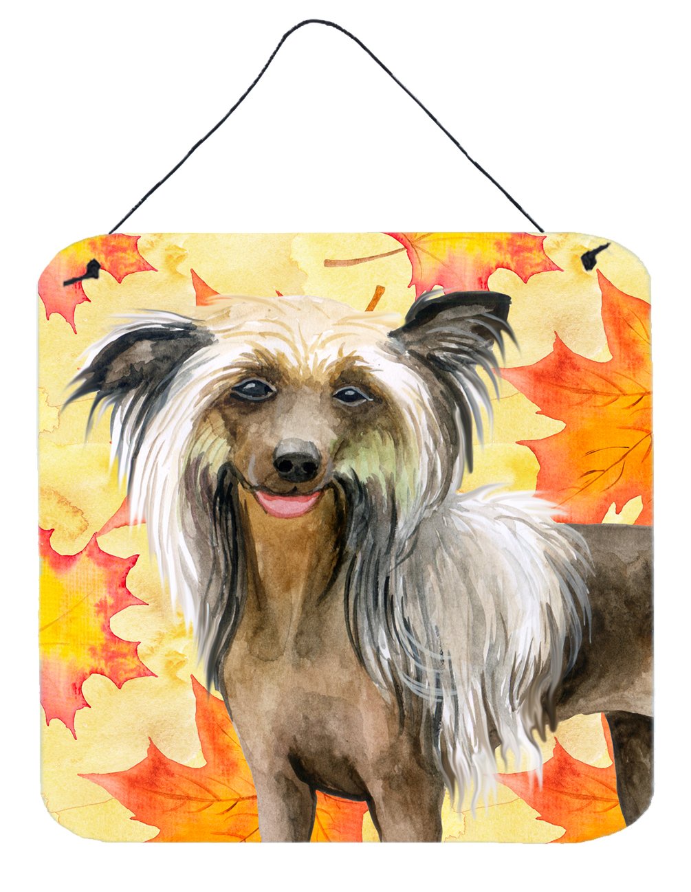 Chinese Crested Fall Wall or Door Hanging Prints BB9920DS66 by Caroline's Treasures