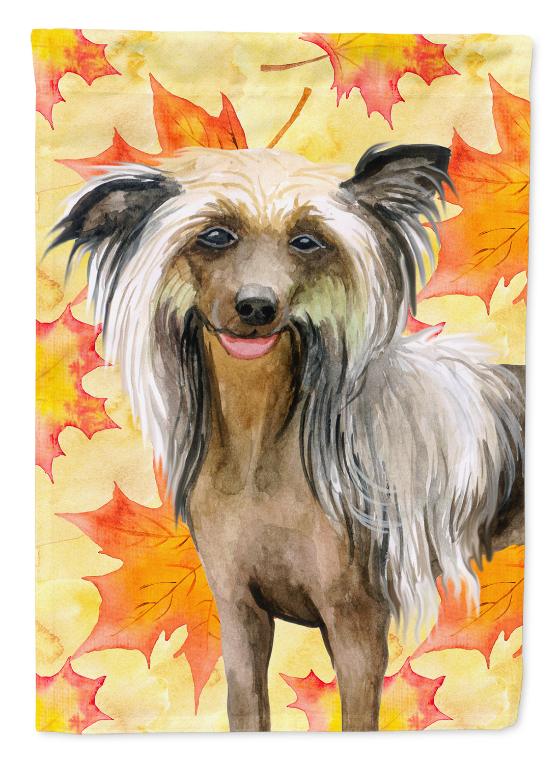 Chinese Crested Fall Flag Garden Size BB9920GF  the-store.com.