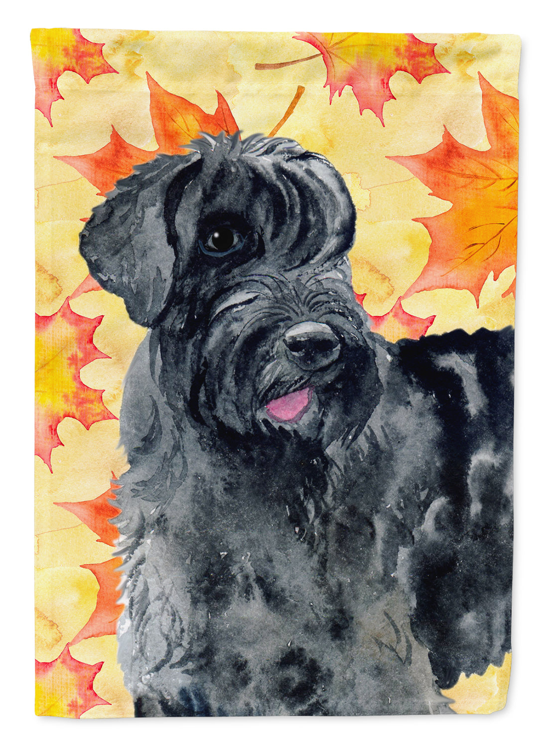 Giant Schnauzer Fall Flag Canvas House Size BB9921CHF  the-store.com.