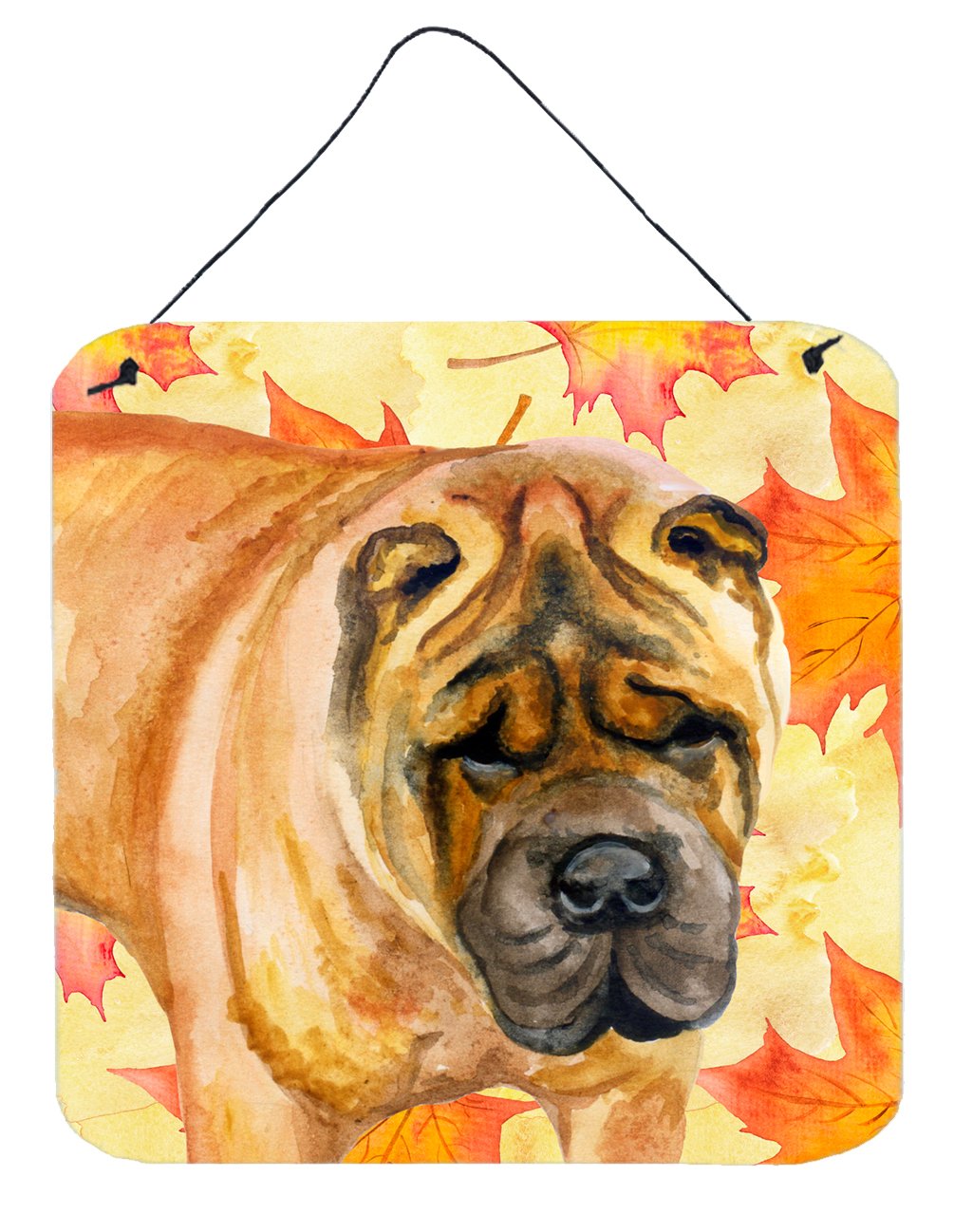 Shar Pei Fall Wall or Door Hanging Prints BB9922DS66 by Caroline&#39;s Treasures