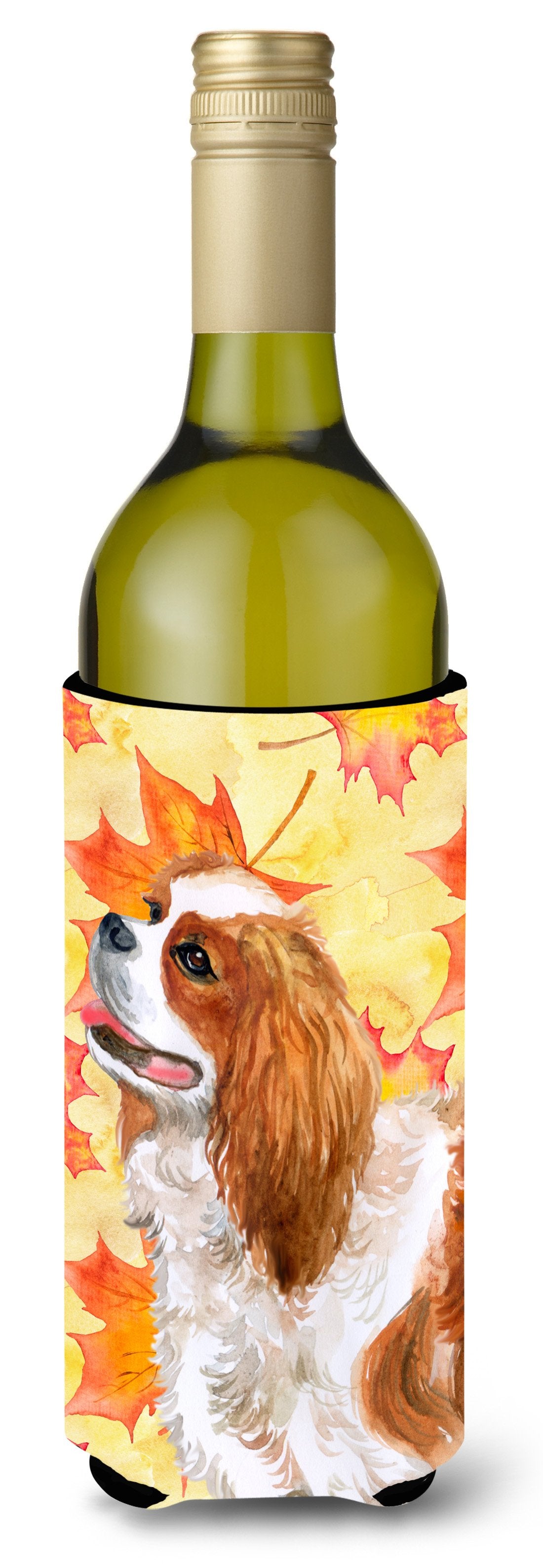 Cavalier Spaniel Fall Wine Bottle Beverge Insulator Hugger BB9924LITERK by Caroline&#39;s Treasures