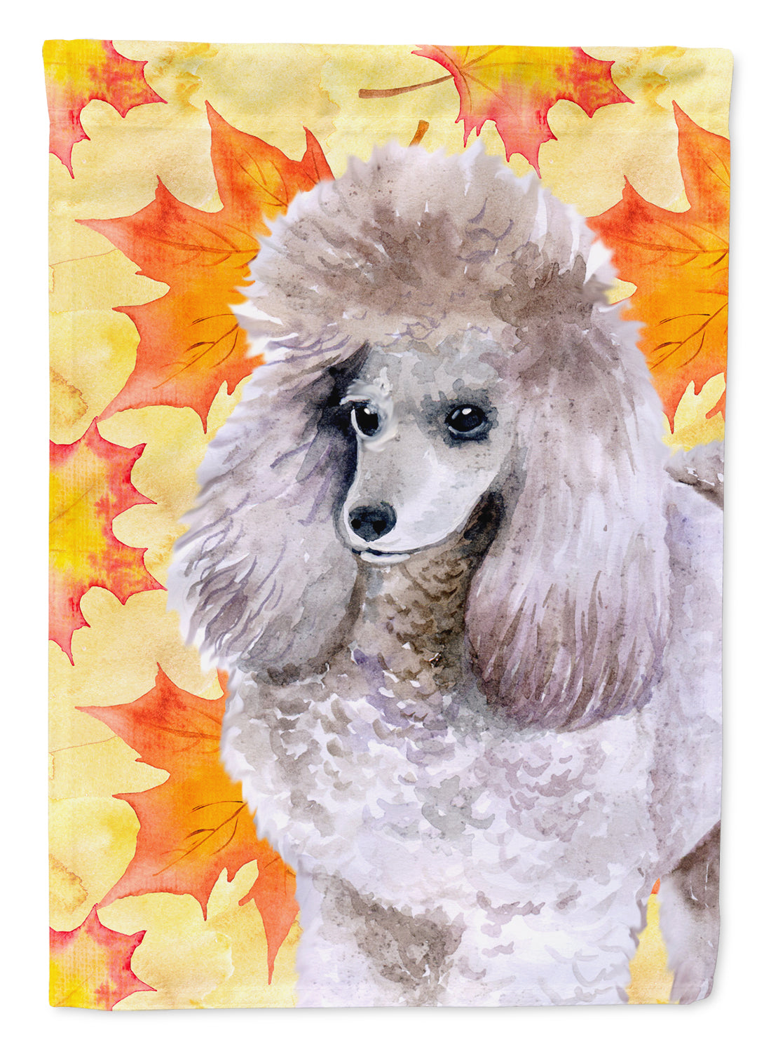 Poodle Fall Flag Canvas House Size BB9926CHF  the-store.com.
