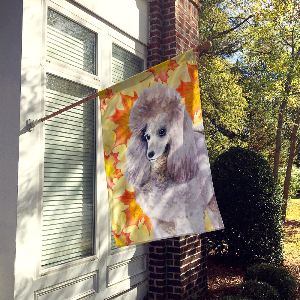 Poodle Fall Flag Canvas House Size BB9926CHF