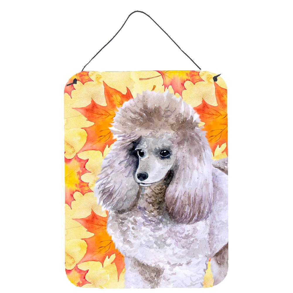 Poodle Fall Wall or Door Hanging Prints BB9926DS1216 by Caroline&#39;s Treasures
