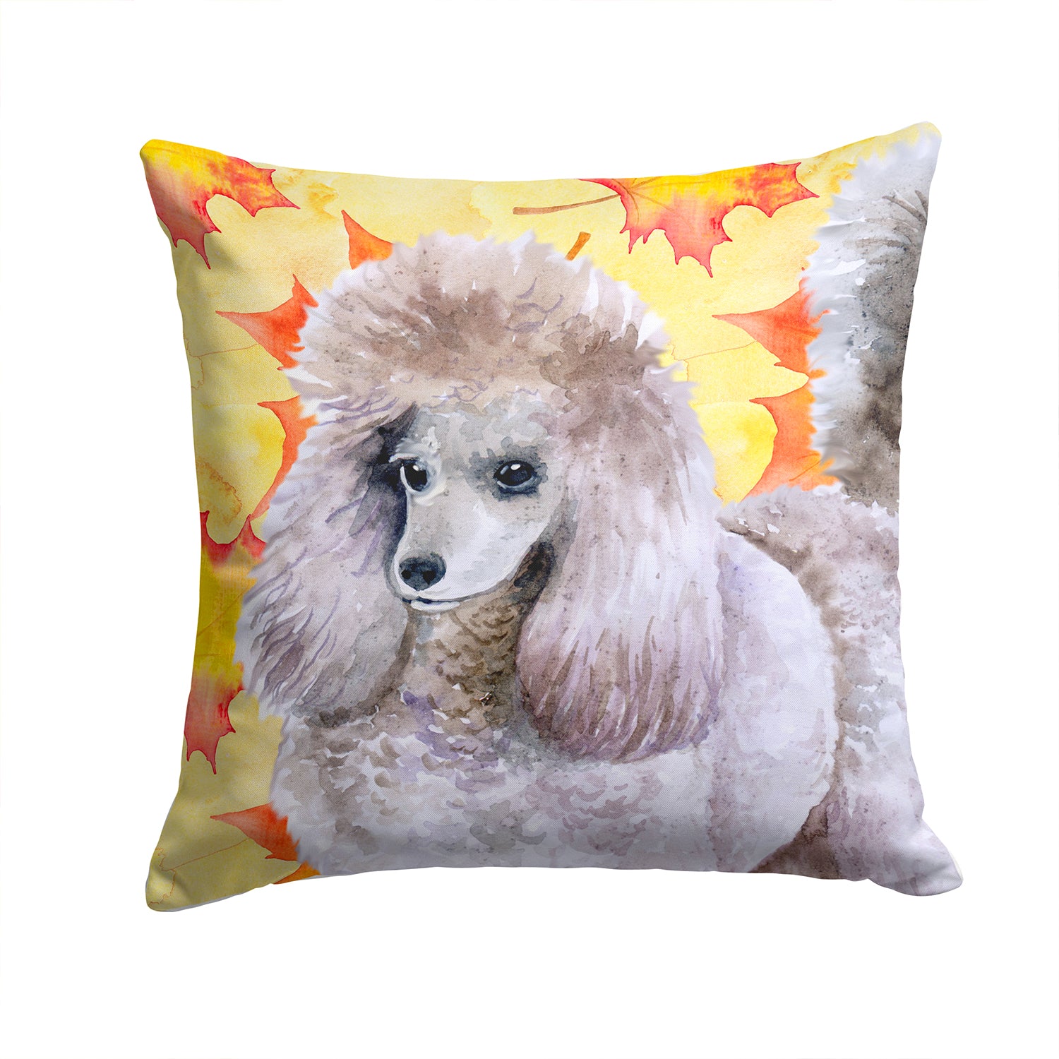 Poodle Fall Fabric Decorative Pillow BB9926PW1414 - the-store.com