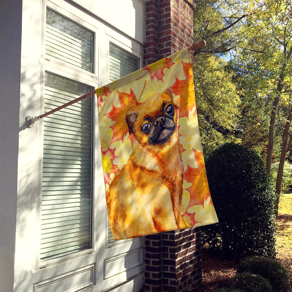 Small Brabant Griffon Fall Flag Canvas House Size BB9928CHF