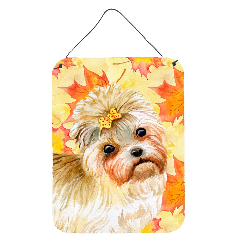 Morkie Fall Wall or Door Hanging Prints BB9929DS1216 by Caroline&#39;s Treasures