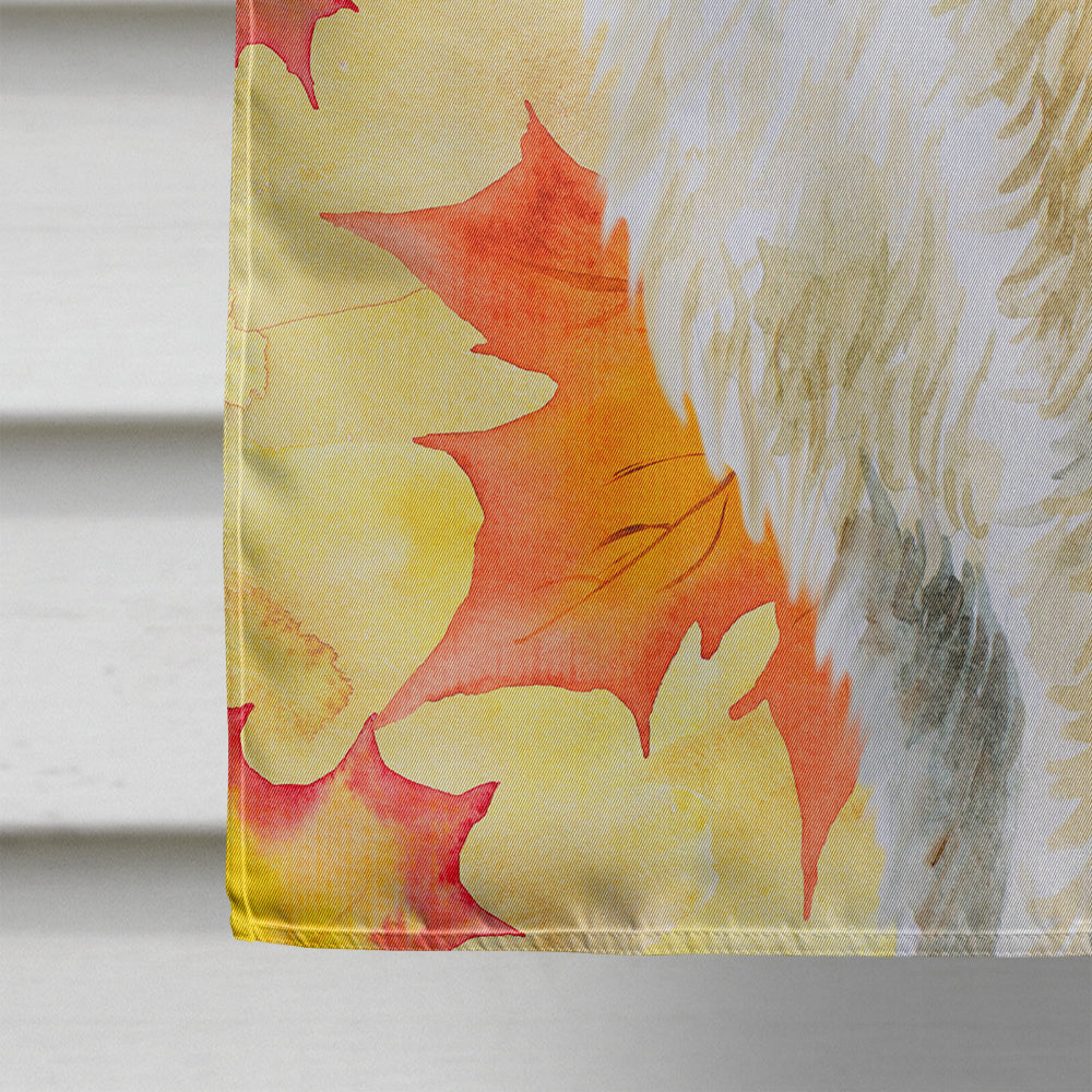 Irish Wolfhound Fall Flag Canvas House Size BB9931CHF