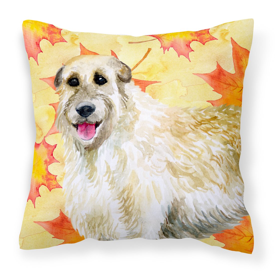 Irish Wolfhound Fall Fabric Decorative Pillow BB9931PW1818 by Caroline&#39;s Treasures